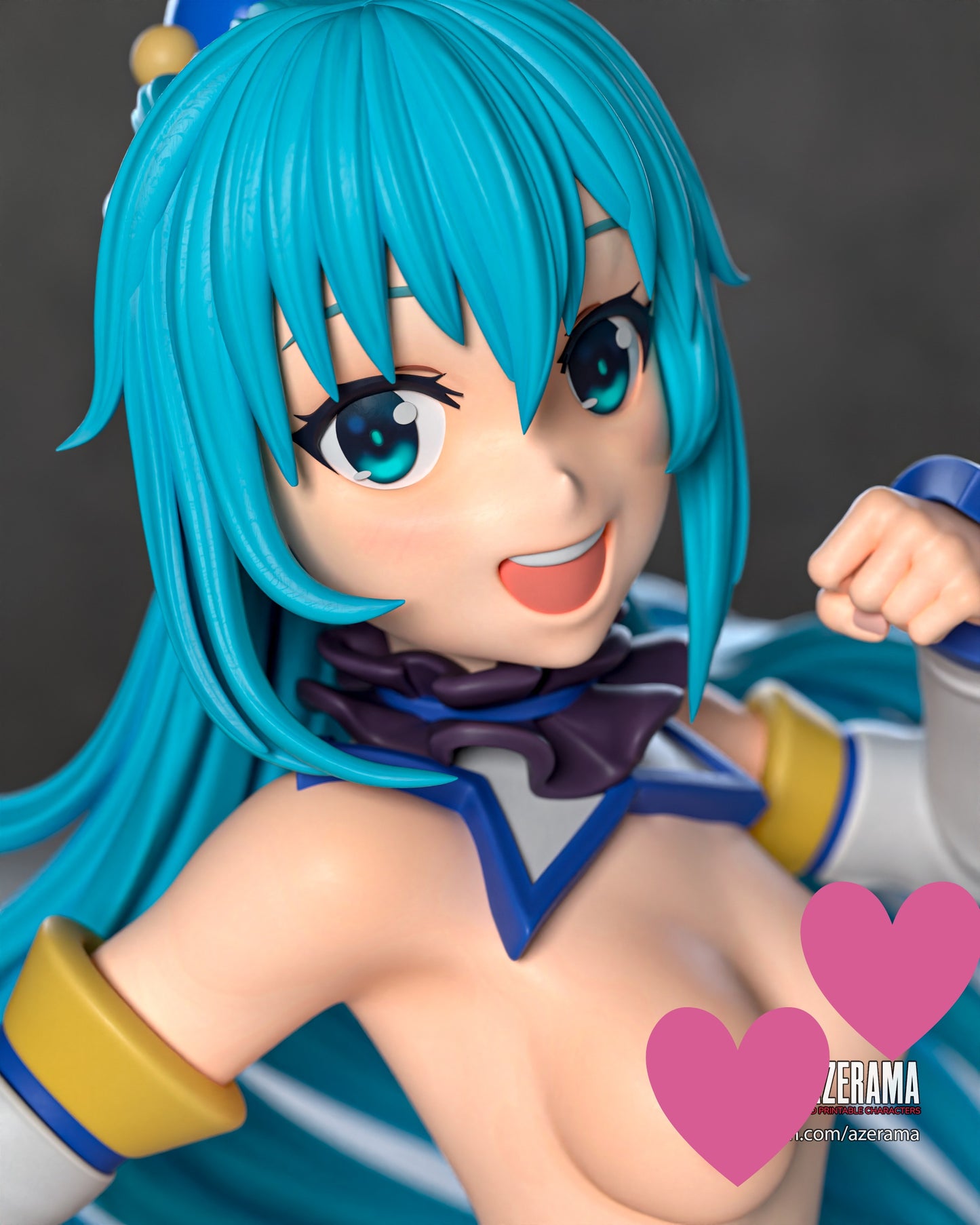 Aqua NSFW - Unassembled and Unpainted Garage Kit - Model Designed by Azerama
