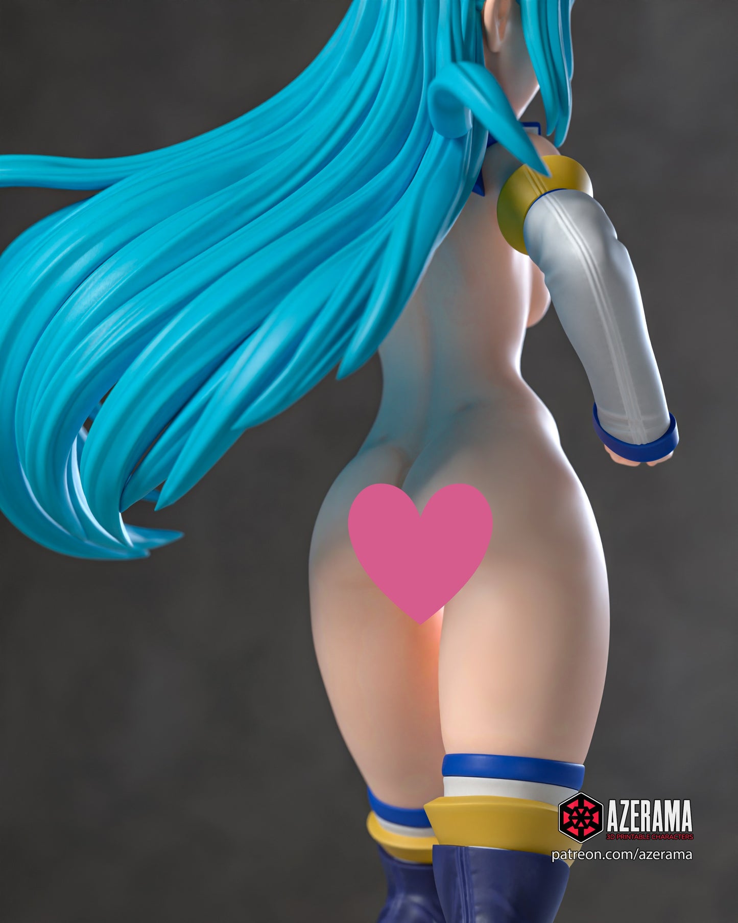 Aqua NSFW - Unassembled and Unpainted Garage Kit - Model Designed by Azerama