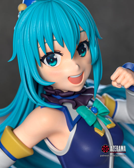 Aqua - Unassembled and Unpainted Garage Kit - Model Designed by Azerama