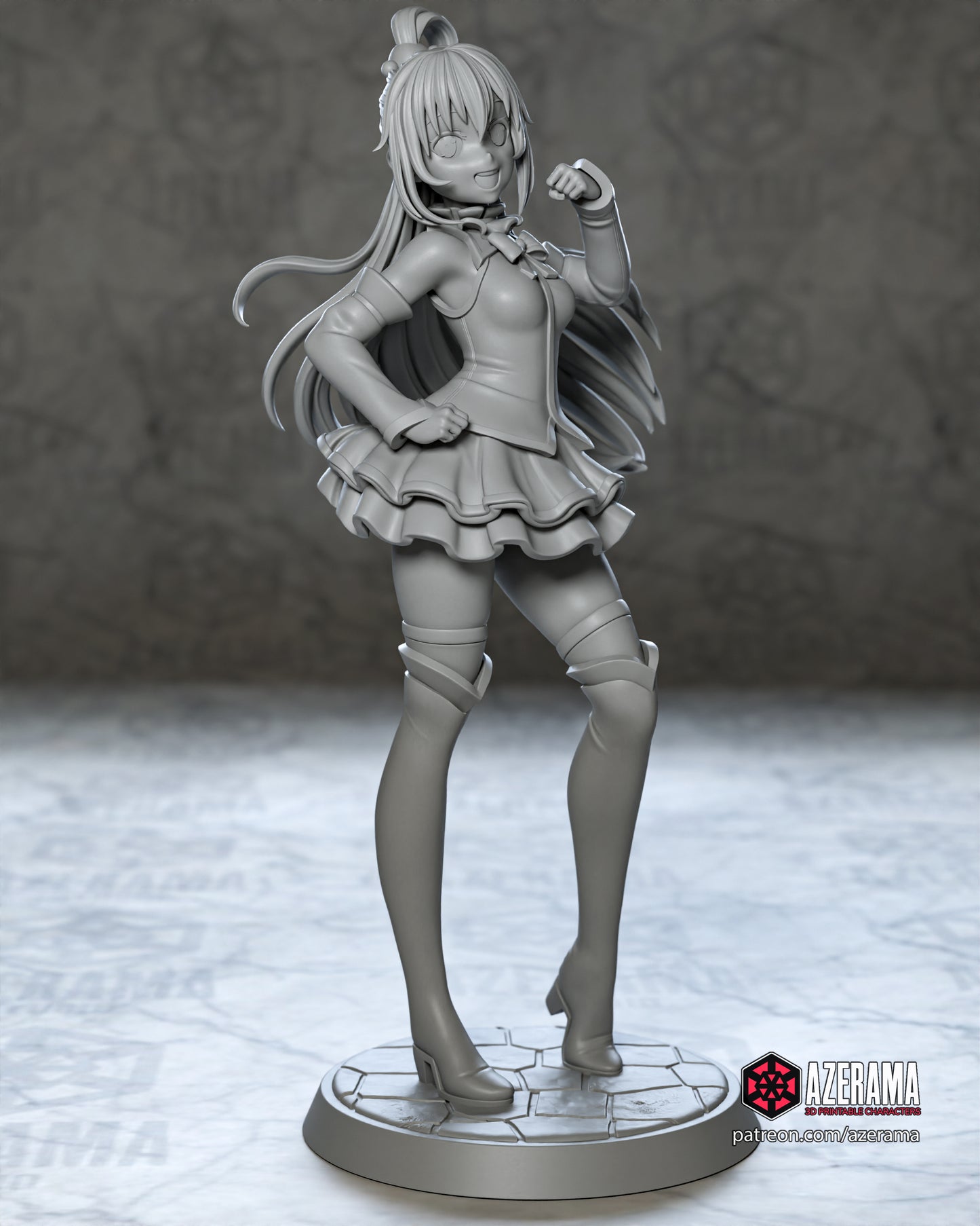 Aqua - Unassembled and Unpainted Garage Kit - Model Designed by Azerama