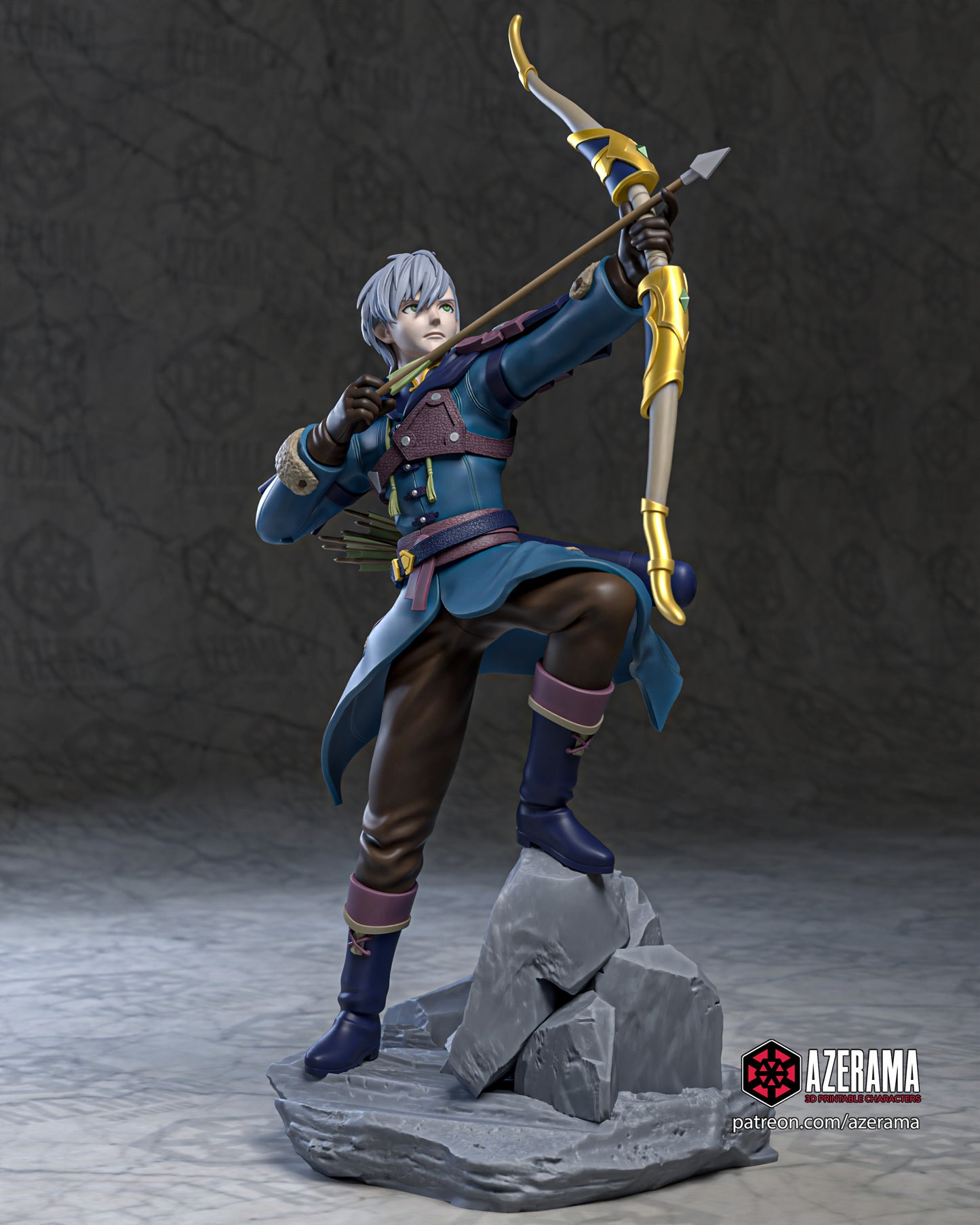 Ashe - Unassembled and Unpainted Garage Kit - Model Designed by Azerama