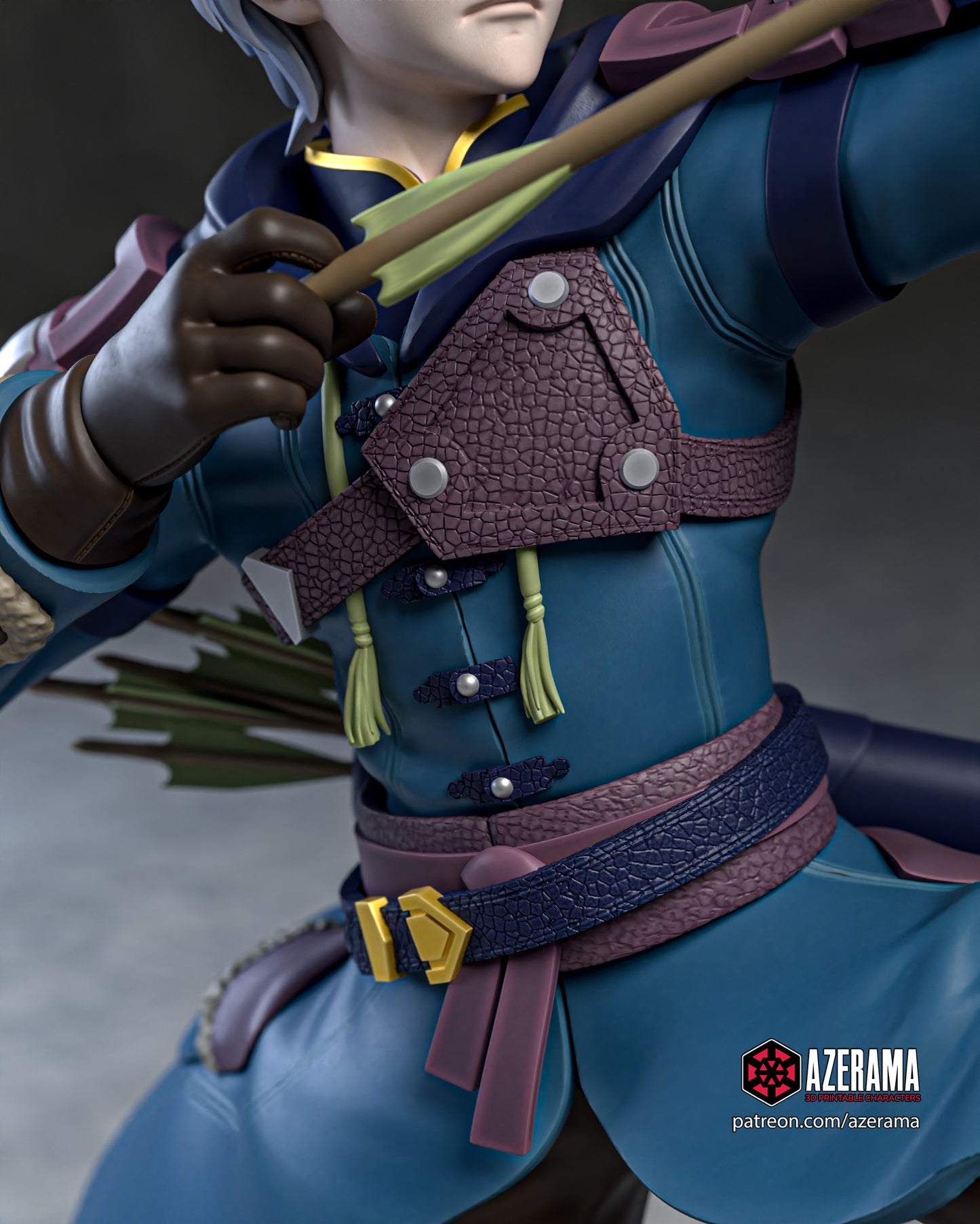 Ashe - Unassembled and Unpainted Garage Kit - Model Designed by Azerama