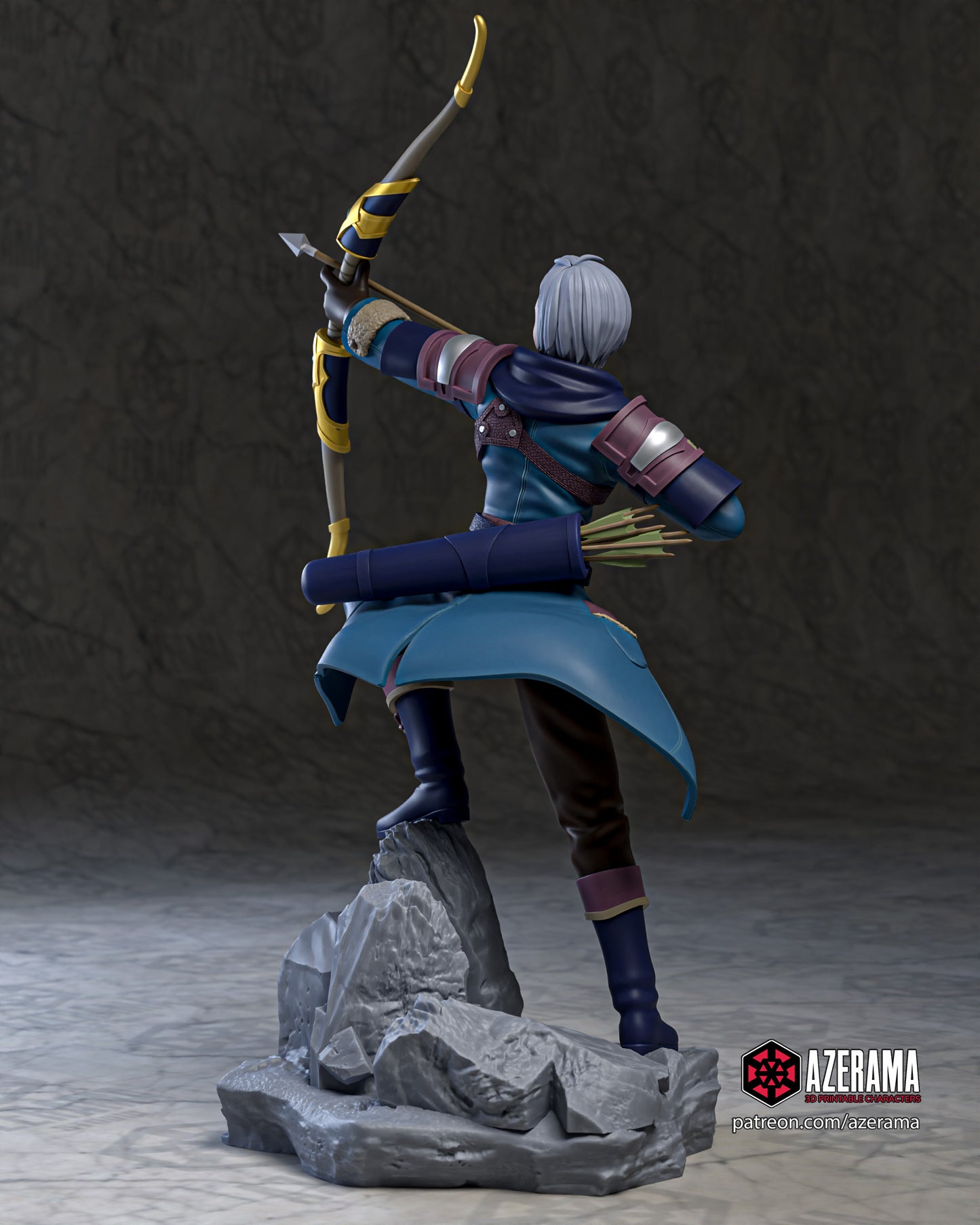 Ashe - Unassembled and Unpainted Garage Kit - Model Designed by Azerama