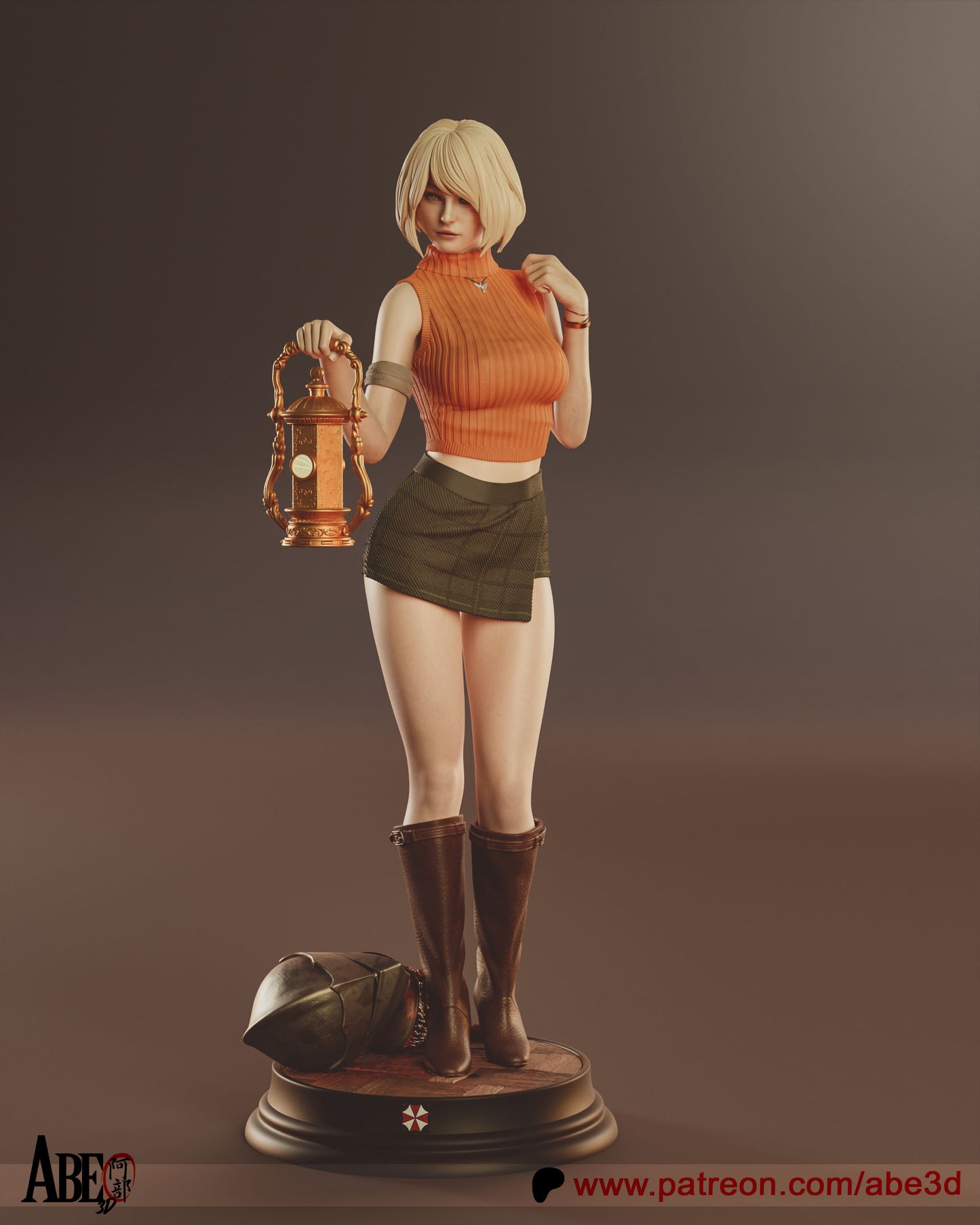 Ashley Graham - Unassembled and Unpainted Garage Kit - Model Designed by Abe3D