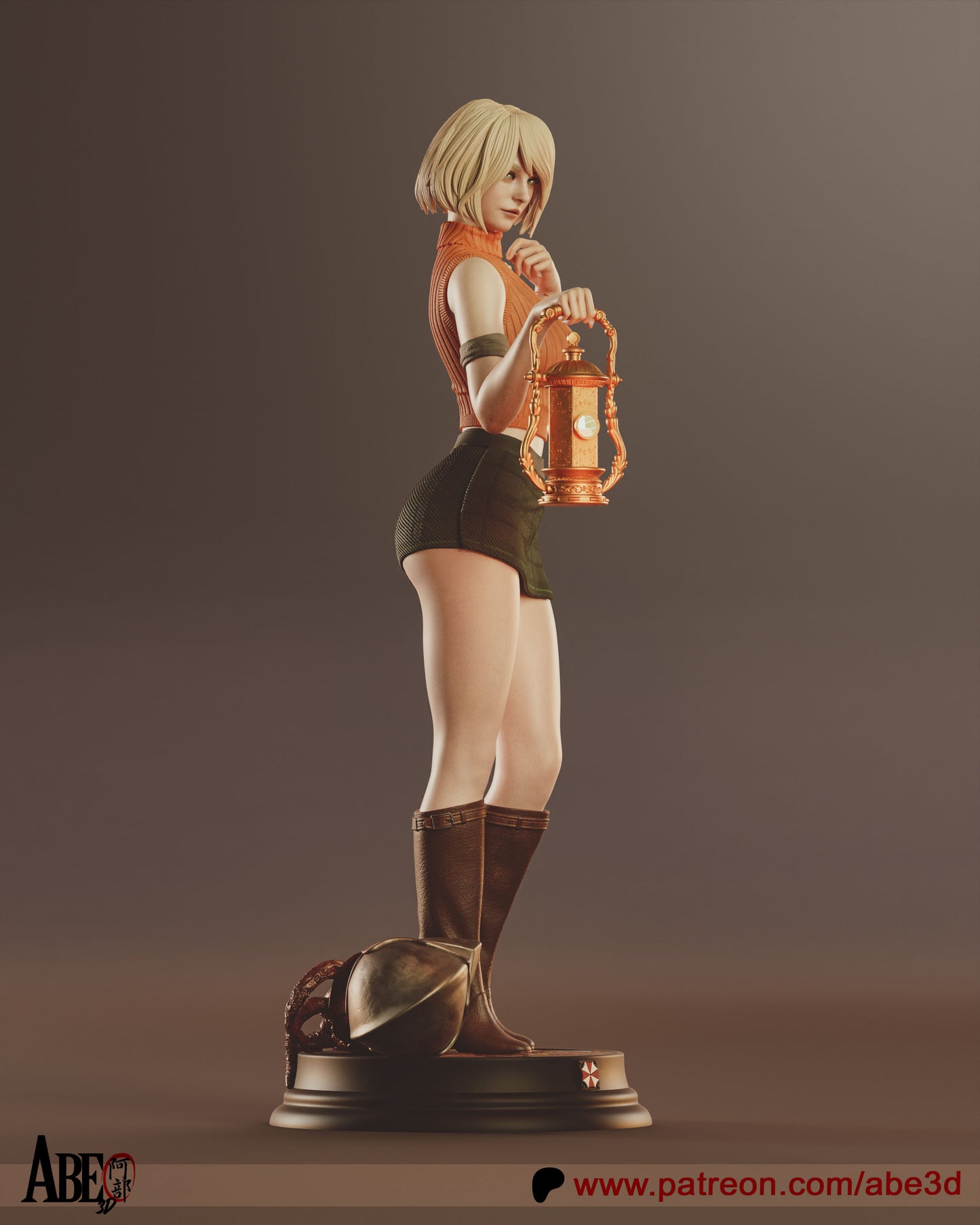 Ashley Graham - Unassembled and Unpainted Garage Kit - Model Designed by Abe3D