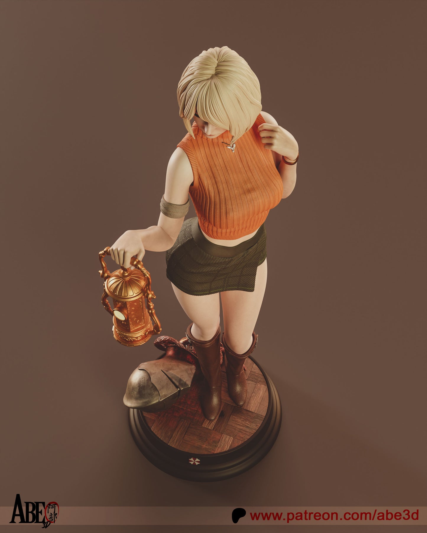 Ashley Graham - Unassembled and Unpainted Garage Kit - Model Designed by Abe3D
