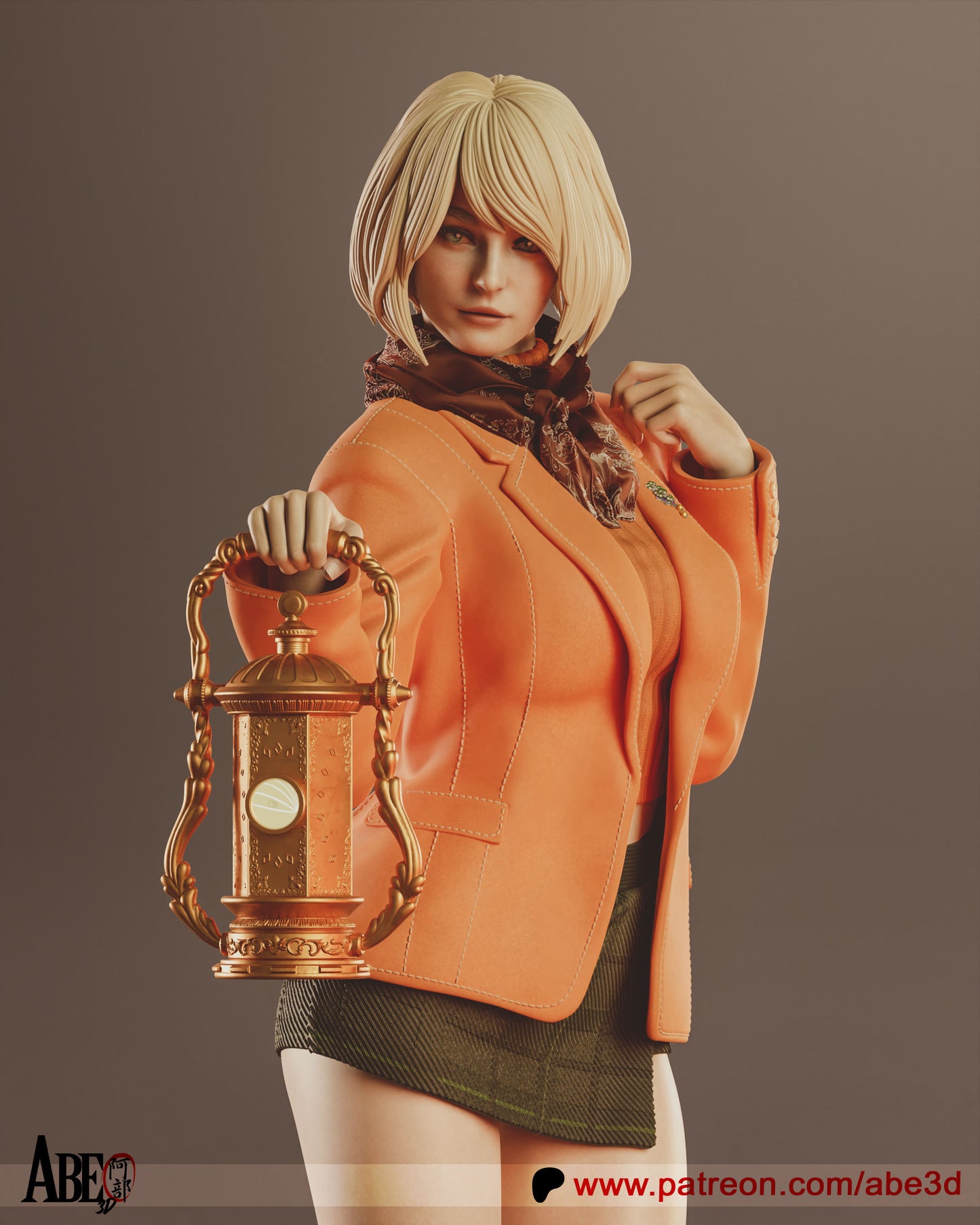 Ashley Graham - Unassembled and Unpainted Garage Kit - Model Designed by Abe3D