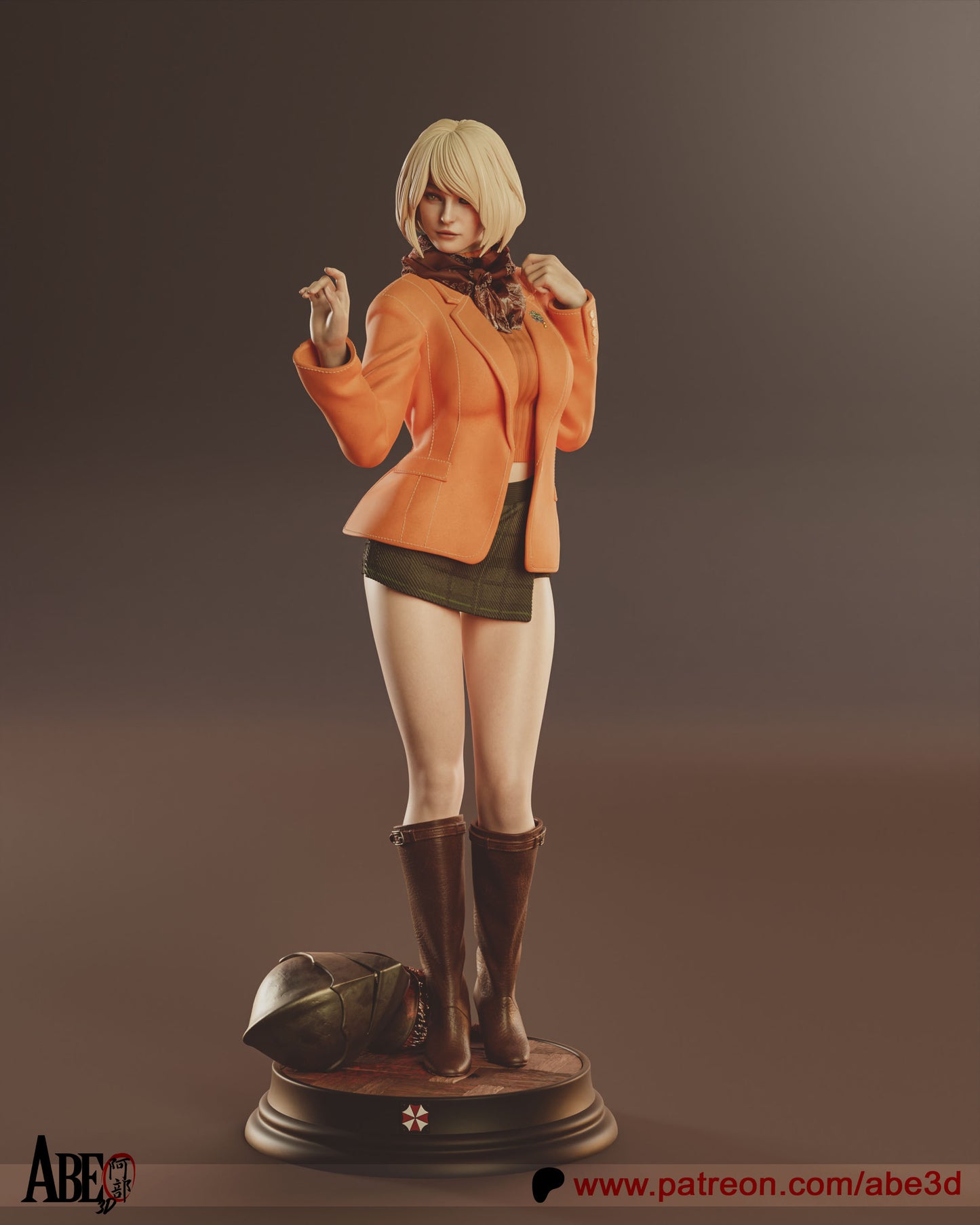 Ashley Graham - Unassembled and Unpainted Garage Kit - Model Designed by Abe3D