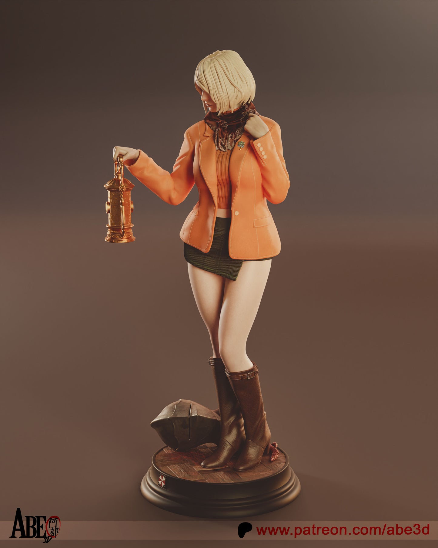 Ashley Graham - Unassembled and Unpainted Garage Kit - Model Designed by Abe3D