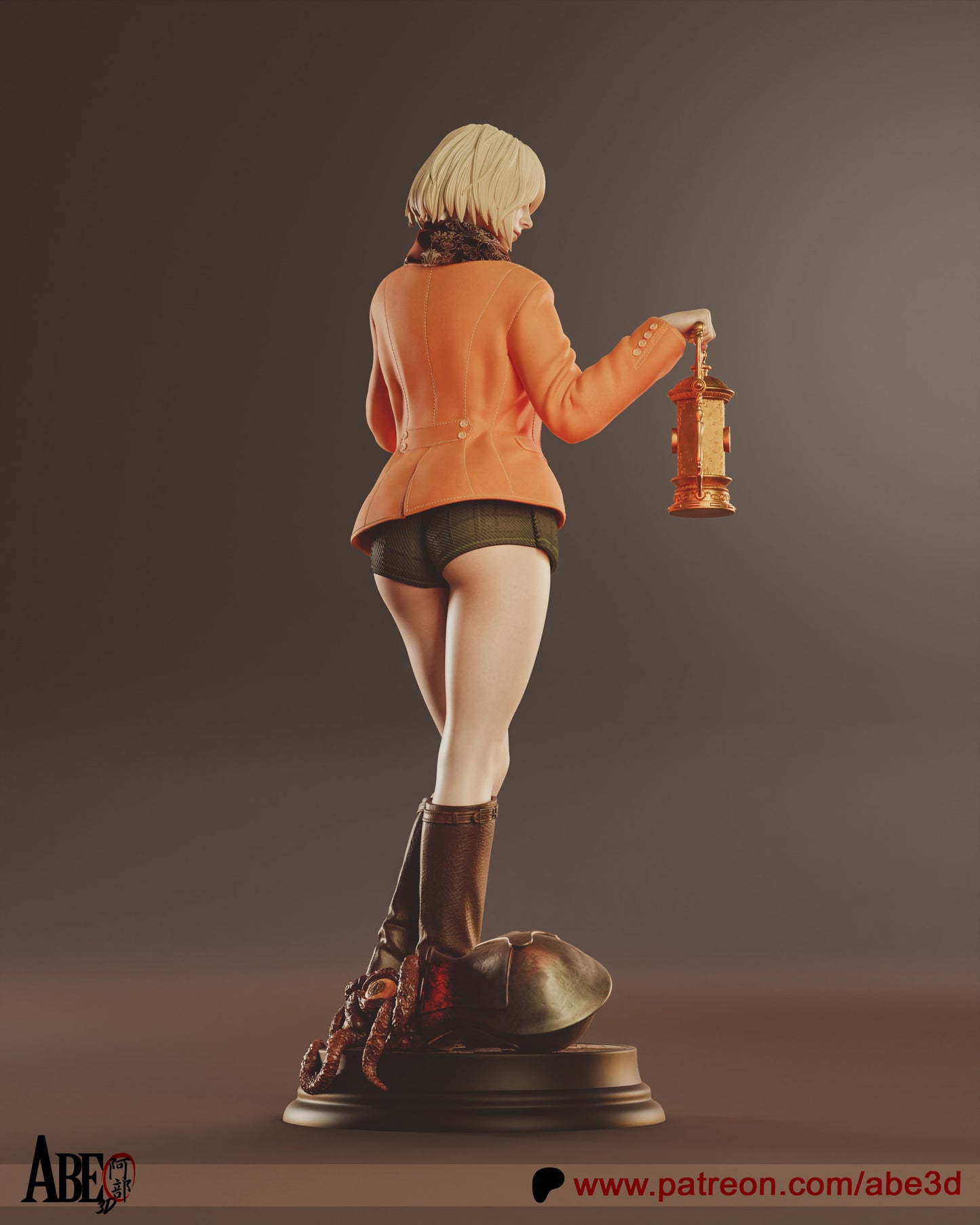 Ashley Graham - Unassembled and Unpainted Garage Kit - Model Designed by Abe3D