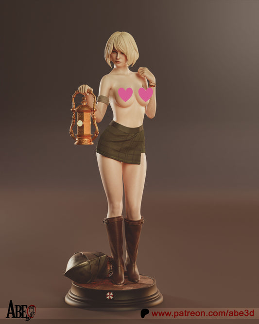 Ashley Graham NSFW - Unassembled and Unpainted Garage Kit - Model Designed by Abe3D