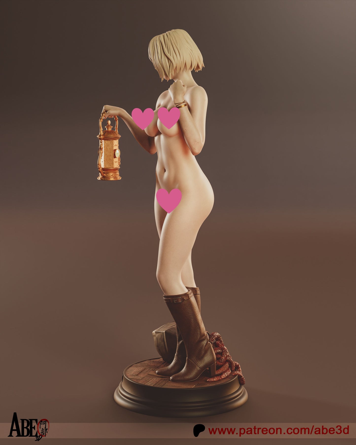 Ashley Graham NSFW - Unassembled and Unpainted Garage Kit - Model Designed by Abe3D