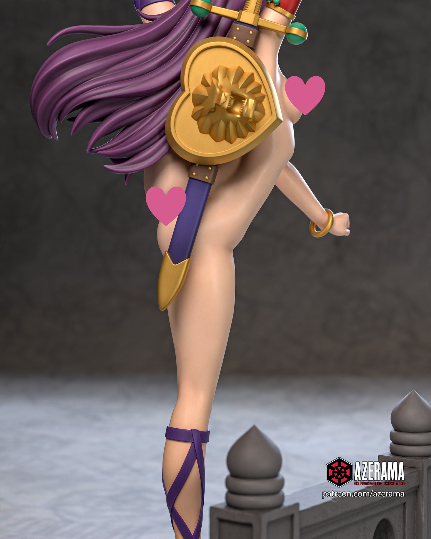 Athena (KOF) NSFW - Unassembled and Unpainted Garage Kit - Model Designed by Azerama