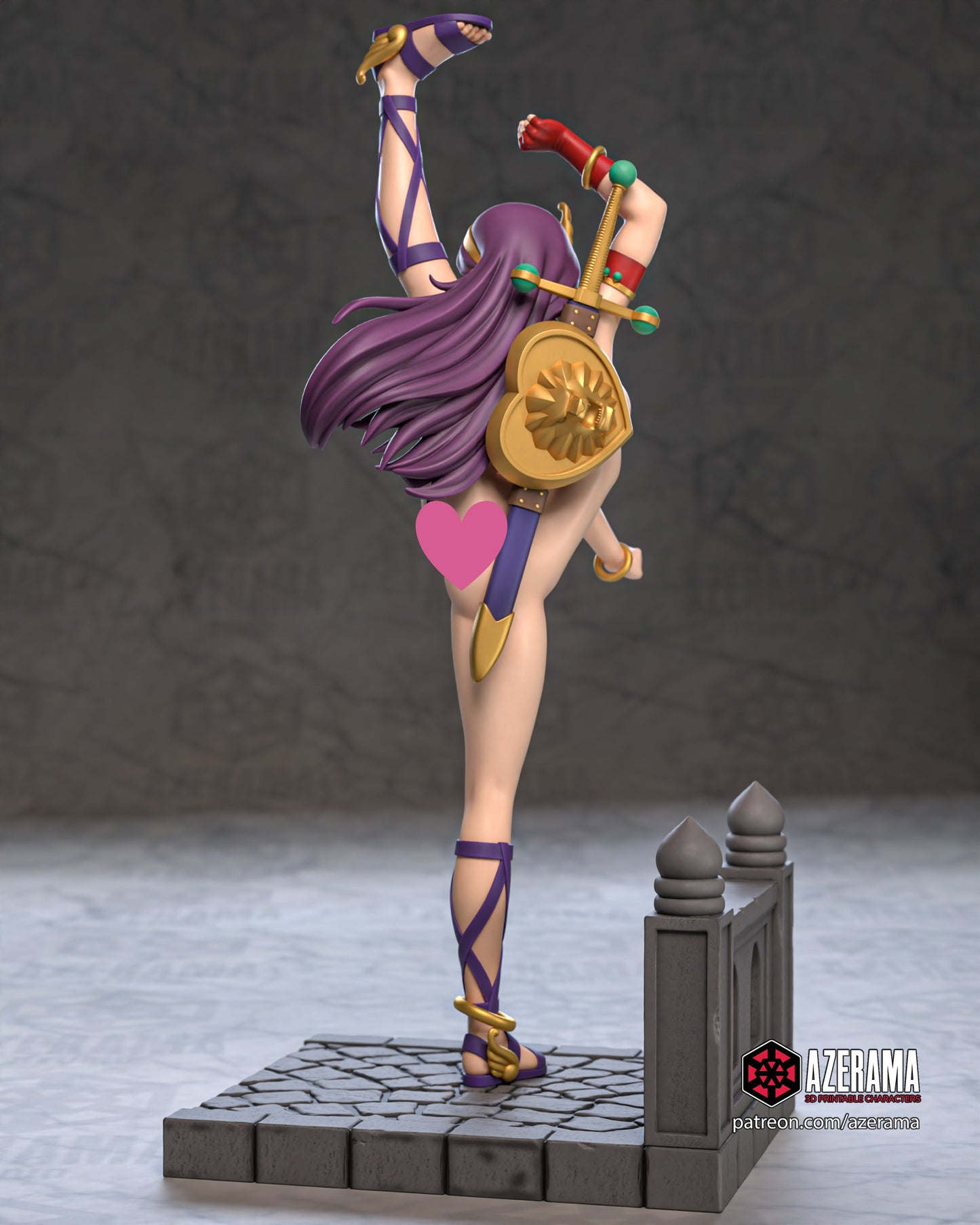 Athena (KOF) NSFW - Unassembled and Unpainted Garage Kit - Model Designed by Azerama