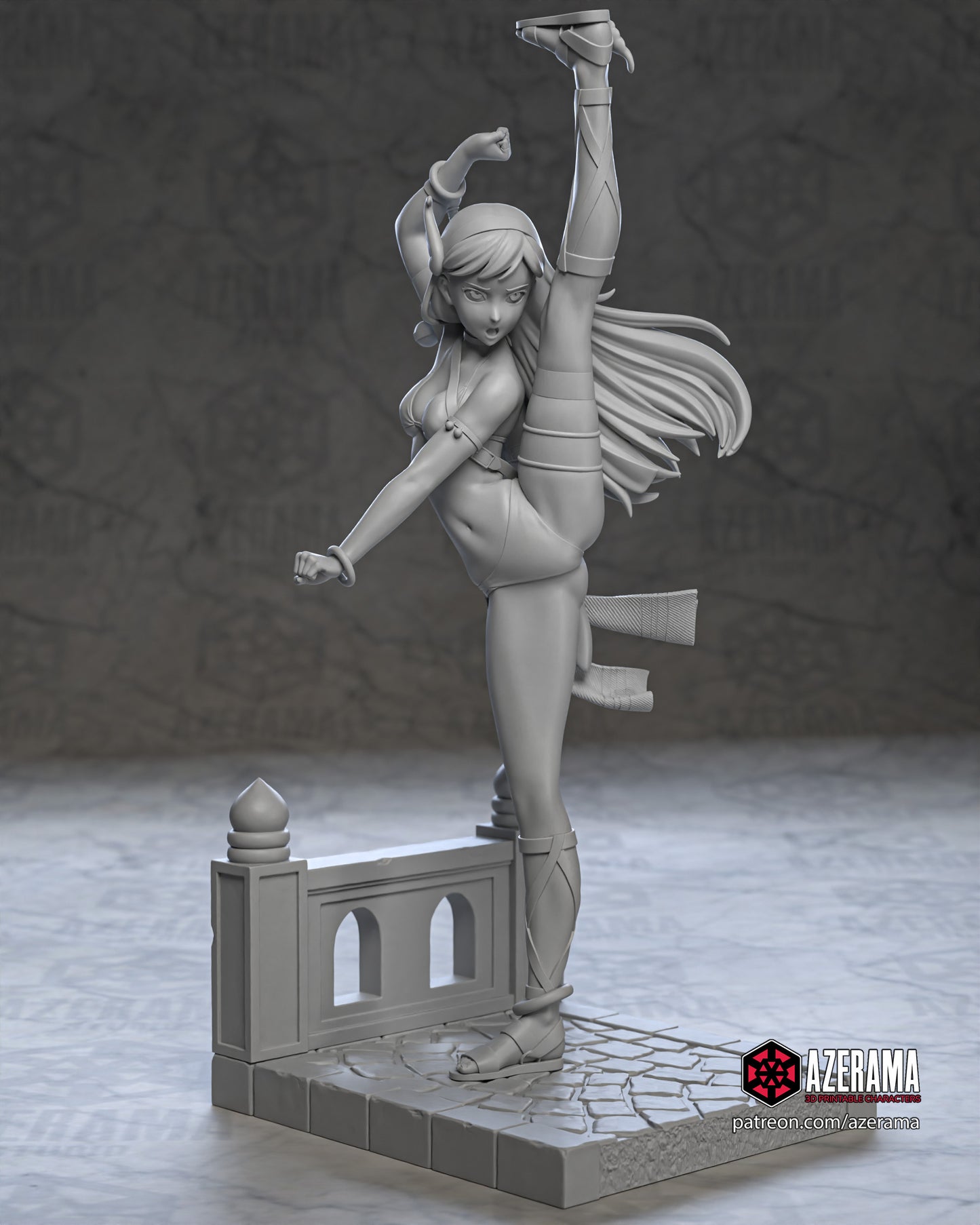Athena (KOF) - Unassembled and Unpainted Garage Kit - Model Designed by Azerama