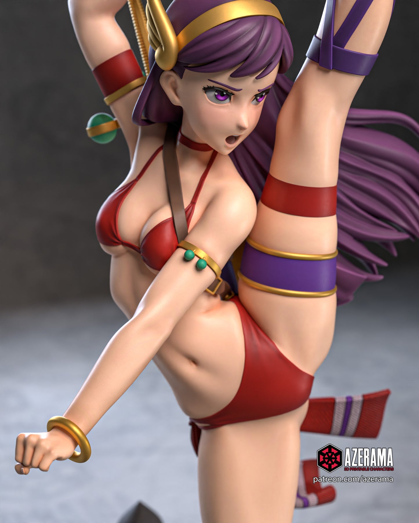 Athena (KOF) - Unassembled and Unpainted Garage Kit - Model Designed by Azerama