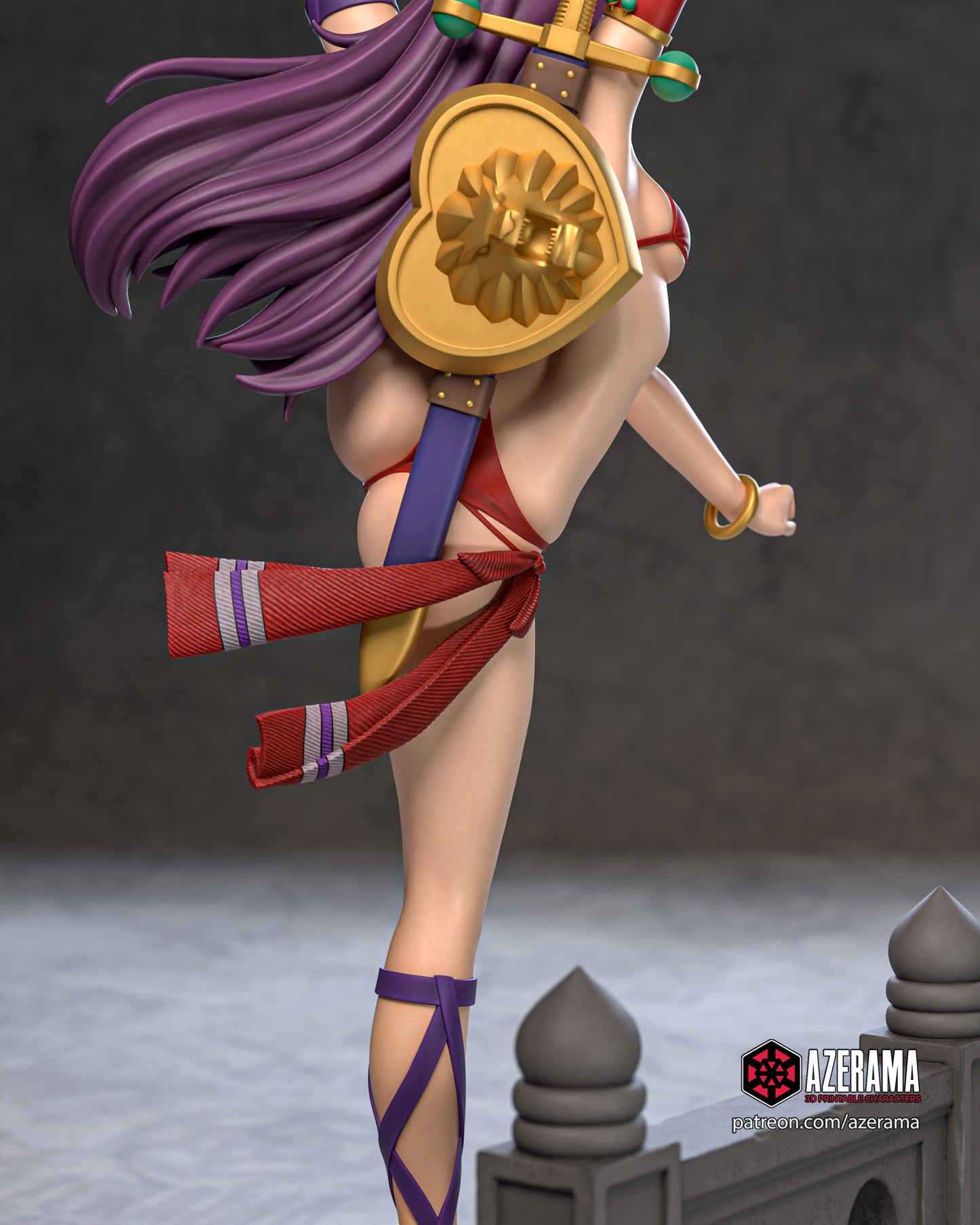 Athena (KOF) - Unassembled and Unpainted Garage Kit - Model Designed by Azerama