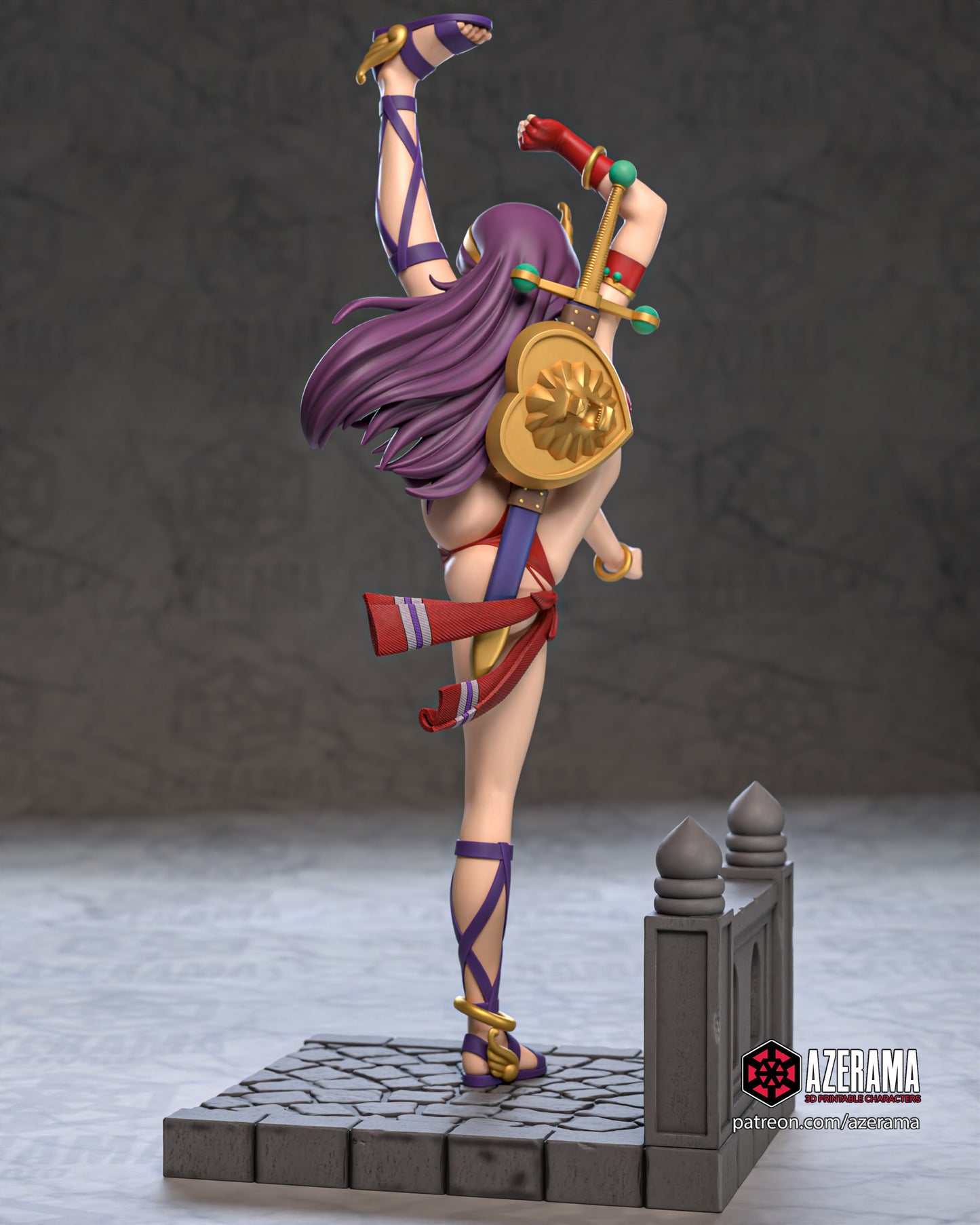 Athena (KOF) - Unassembled and Unpainted Garage Kit - Model Designed by Azerama