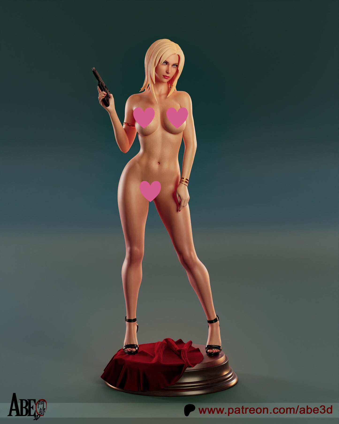 Aya NSFW - Unassembled and Unpainted Garage Kit - Model Designed by Abe3d