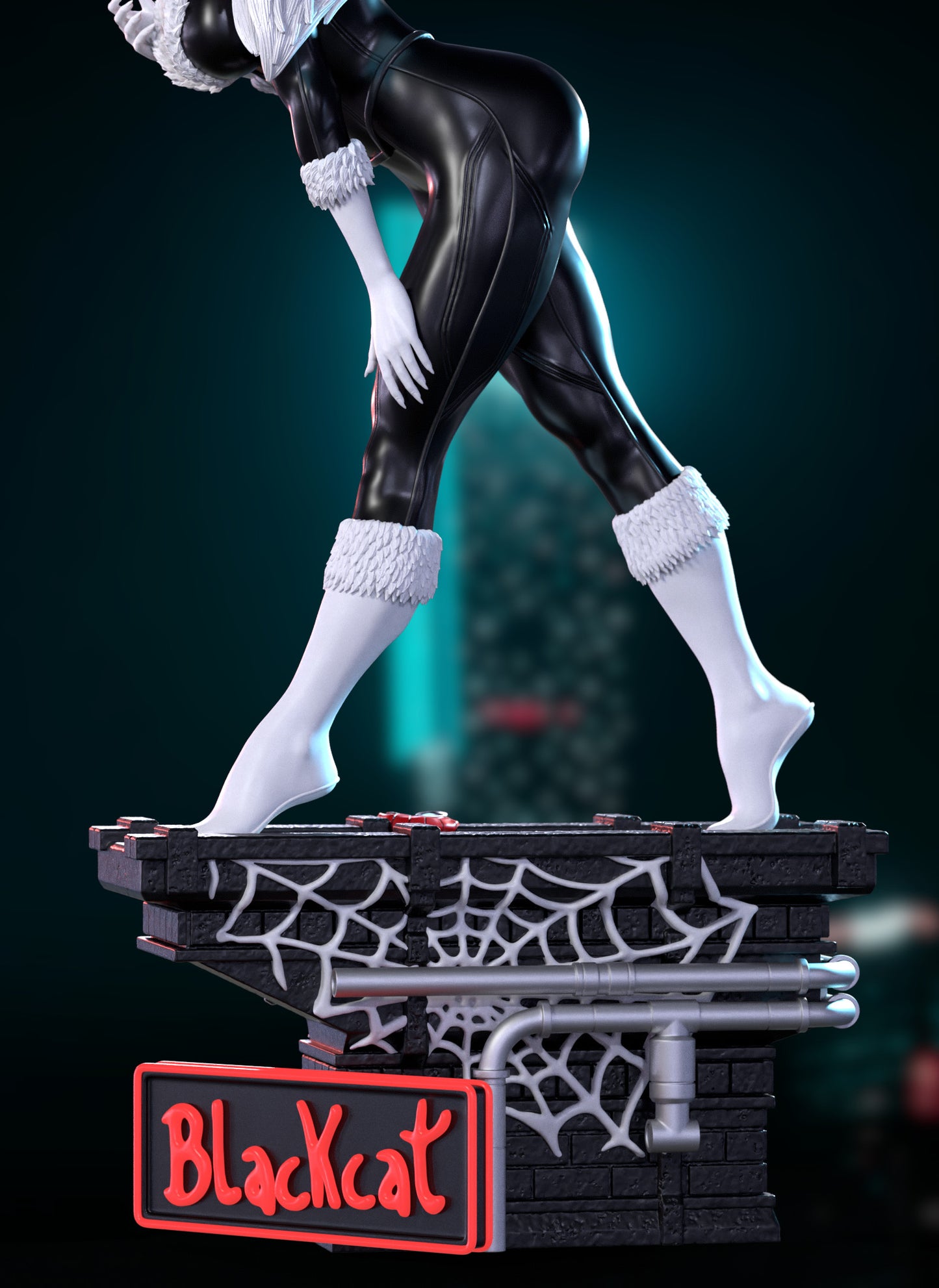 Black Cat - Unassembled and Unpainted Garage Kit - Model Designed by Abe3d/MATC3D