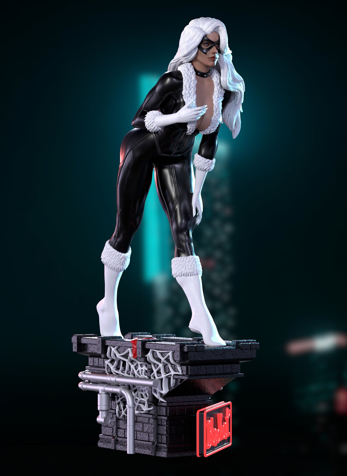 Black Cat - Unassembled and Unpainted Garage Kit - Model Designed by Abe3d/MATC3D