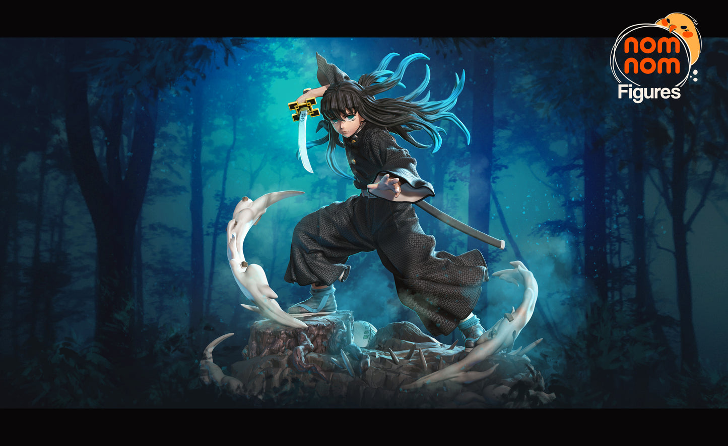 Muichiro - Unassembled and Unpainted Garage Kit - Model Designed by NomNom Figures