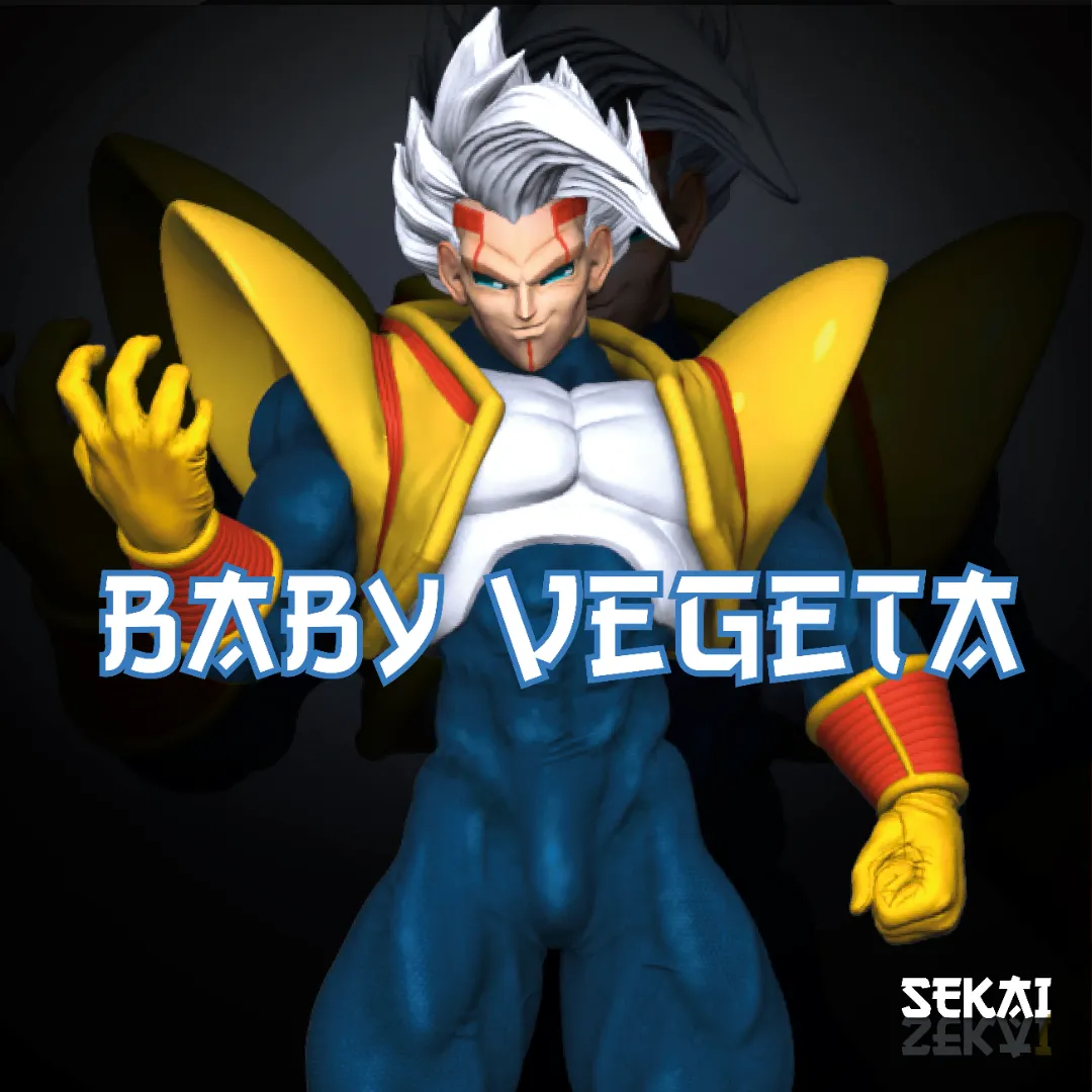 Baby Vegeta - Unassembled and Unpainted Garage Kit - Model Designed by Sekai3D