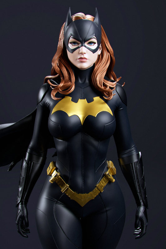 Batgirl - Unassembled and Unpainted Garage Kit - Model Designed by Abe3D/Marcio
