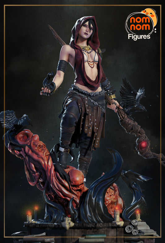 Morrigan - Unassembled and Unapinted Garage Kit - Model Deisgned by NomNom Figures