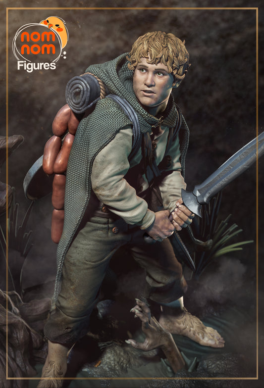 Samwise Gamgee - Unassembled and Unpainted Garage Kit - Model Designed by NomNom Figures