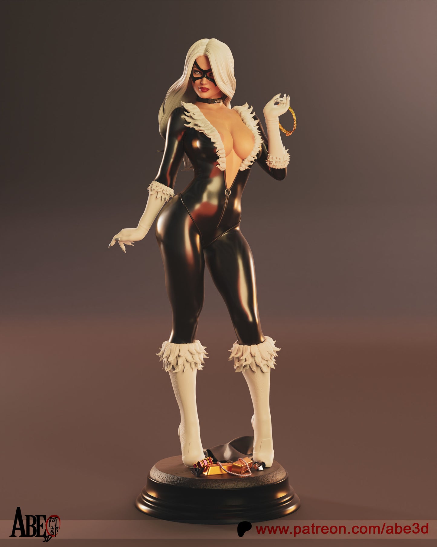 Black Cat - Unassembled and Unpainted Garage Kit - Model Designed by Abe3D