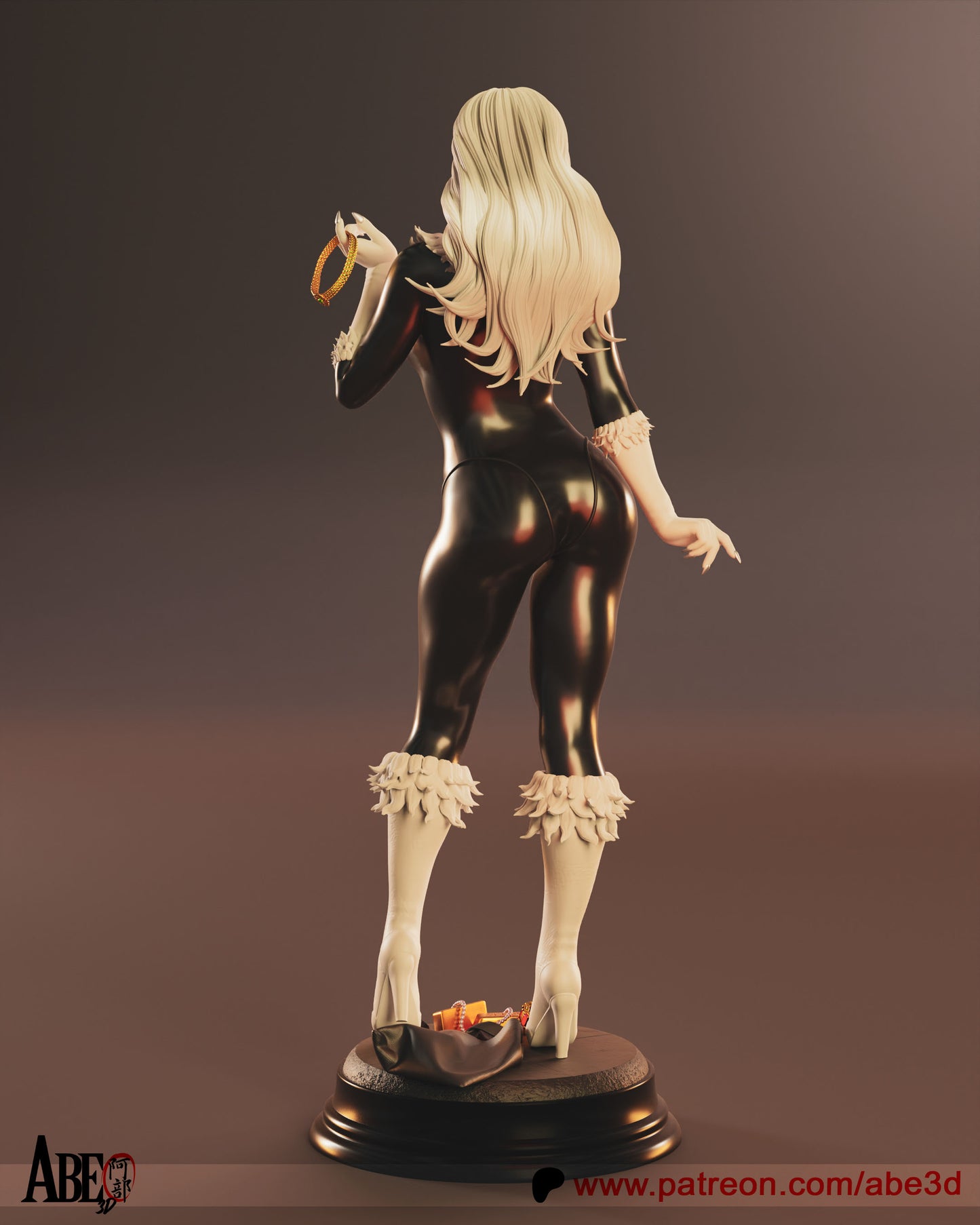 Black Cat - Unassembled and Unpainted Garage Kit - Model Designed by Abe3D