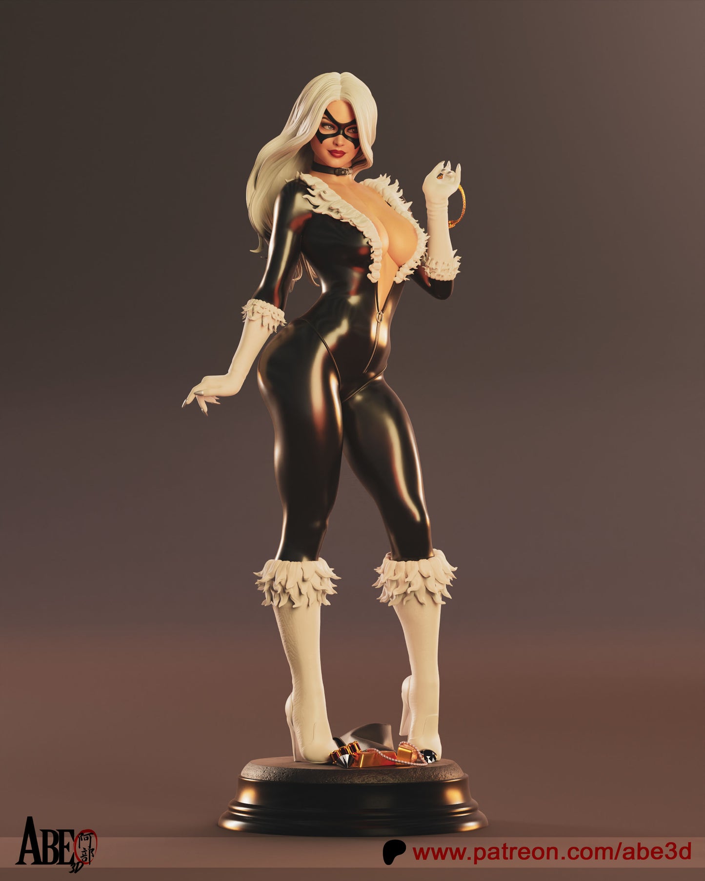Black Cat - Unassembled and Unpainted Garage Kit - Model Designed by Abe3D