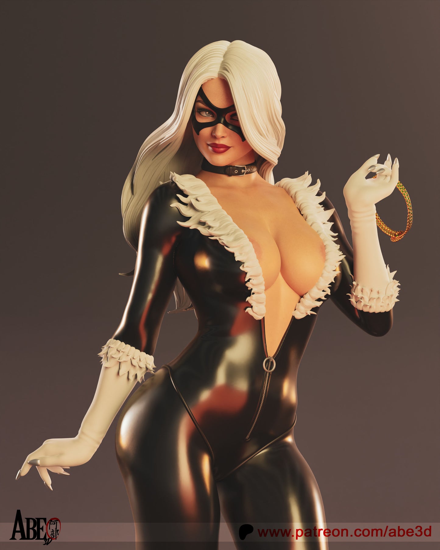 Black Cat - Unassembled and Unpainted Garage Kit - Model Designed by Abe3D