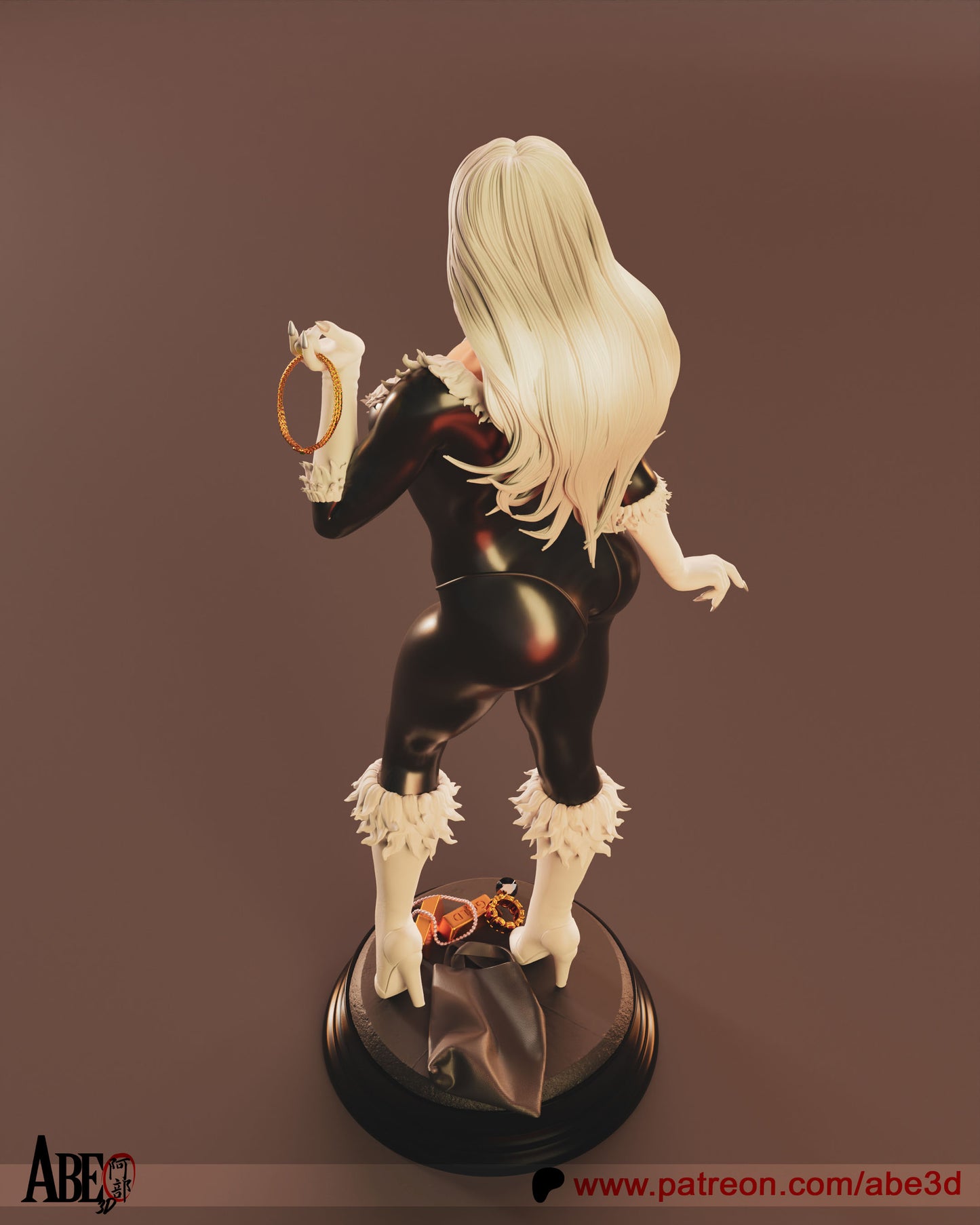 Black Cat - Unassembled and Unpainted Garage Kit - Model Designed by Abe3D