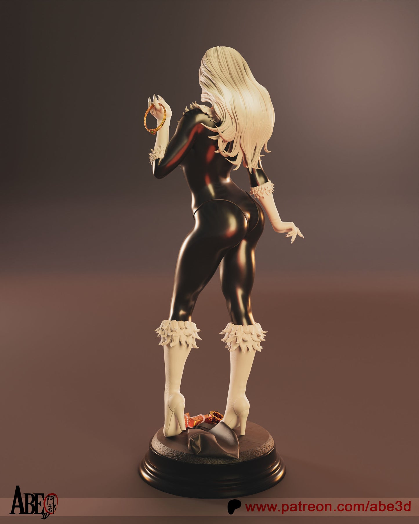 Black Cat - Unassembled and Unpainted Garage Kit - Model Designed by Abe3D