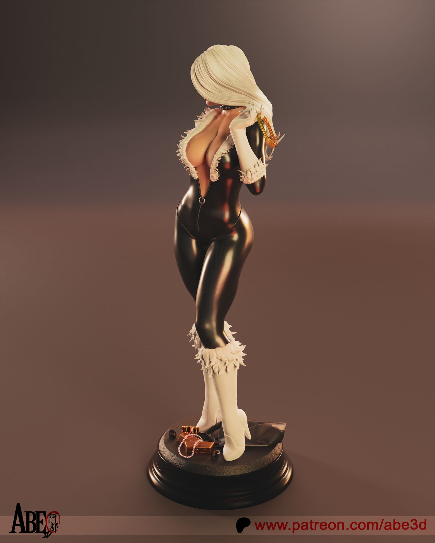 Black Cat - Unassembled and Unpainted Garage Kit - Model Designed by Abe3D