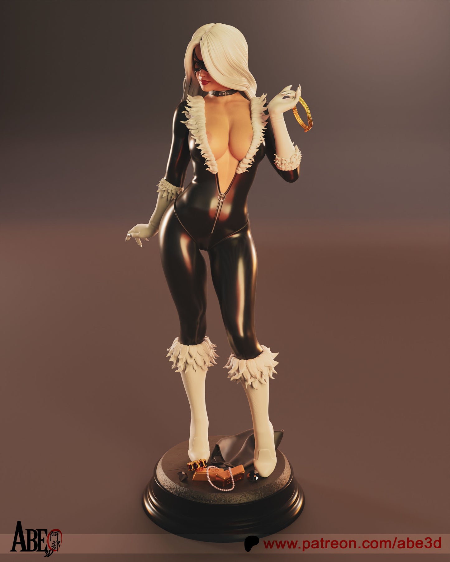 Black Cat - Unassembled and Unpainted Garage Kit - Model Designed by Abe3D