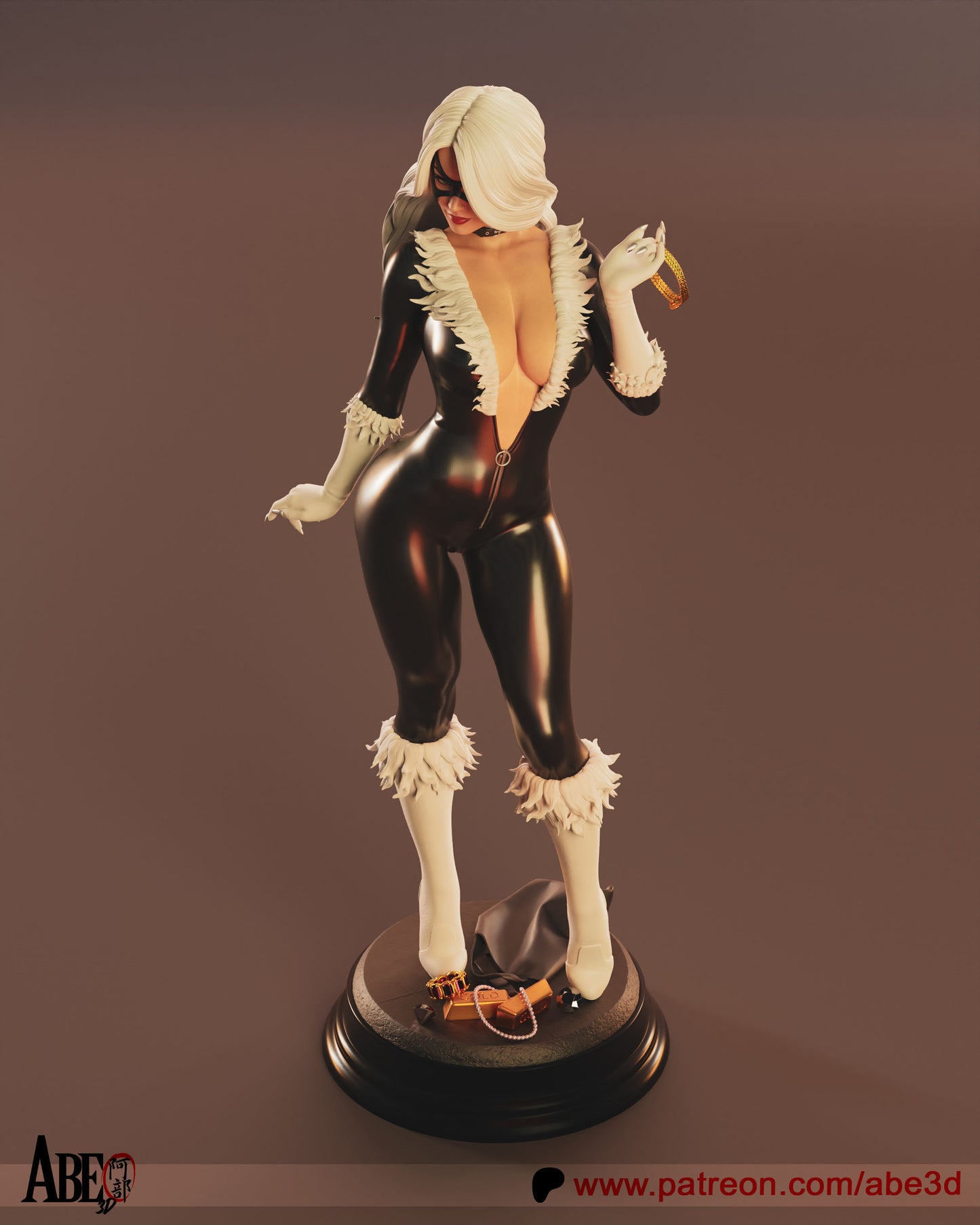 Black Cat - Unassembled and Unpainted Garage Kit - Model Designed by Abe3D
