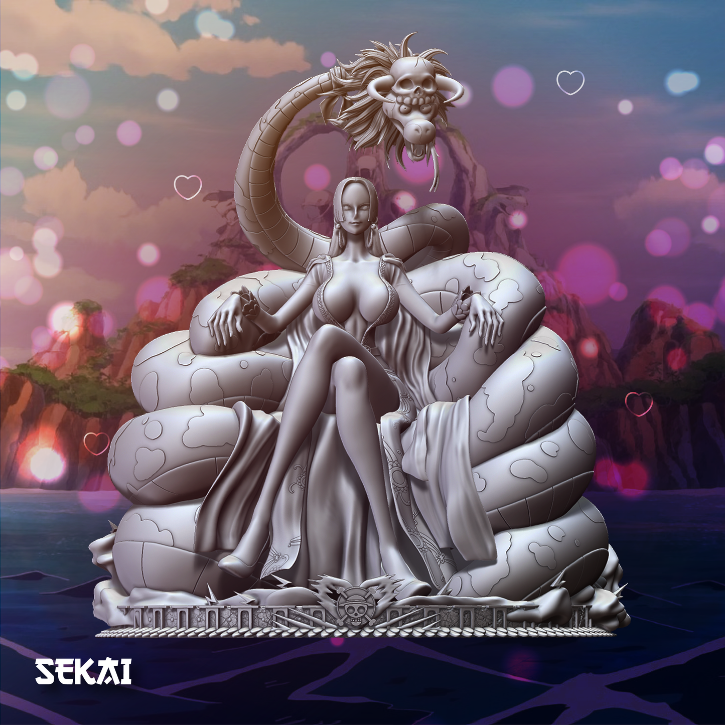 Boa Hancock - Unassembled and Unpainted Garage Kit - Model Designed by Sekai3D