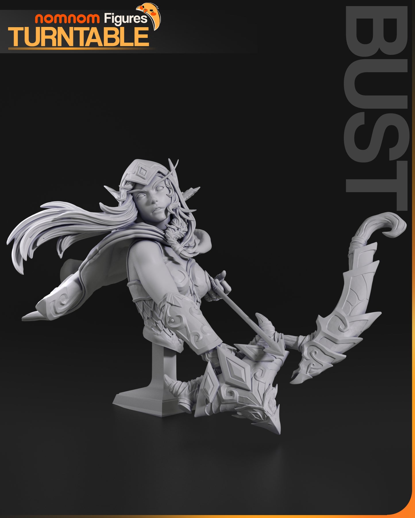 Alleria Windrunner - Unassembled and Unpainted Garage Kit - Model Designed by NomNom Figures