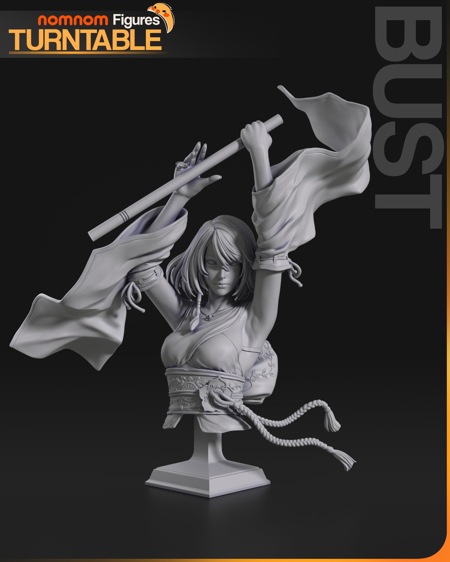 Yuna FFX - Unassembeld and Unpainted Garage Kit - Model Designed by NomNom Figures