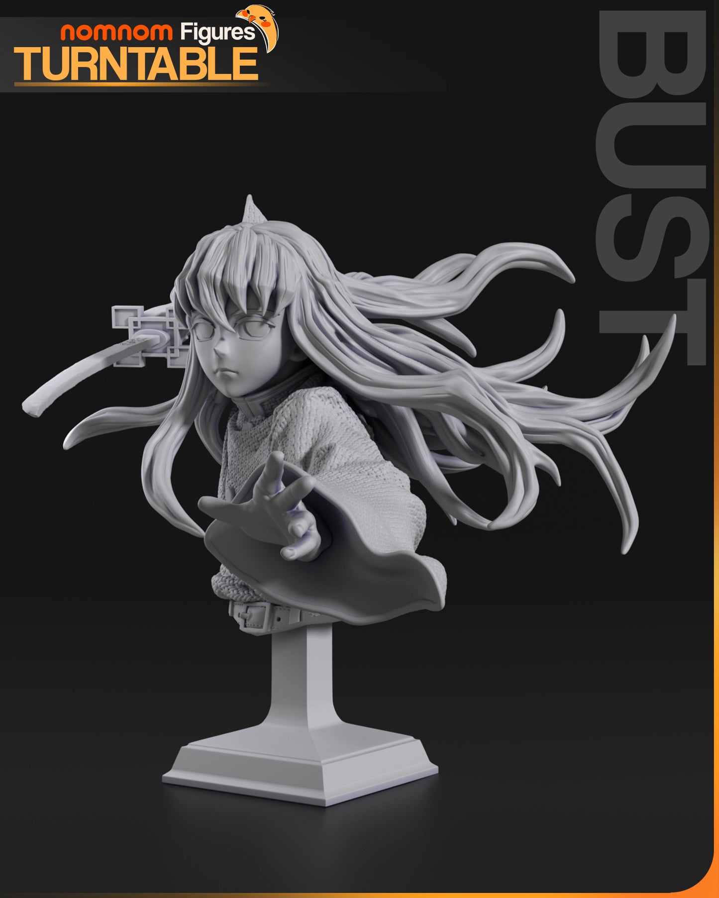 Muichiro - Unassembled and Unpainted Garage Kit - Model Designed by NomNom Figures