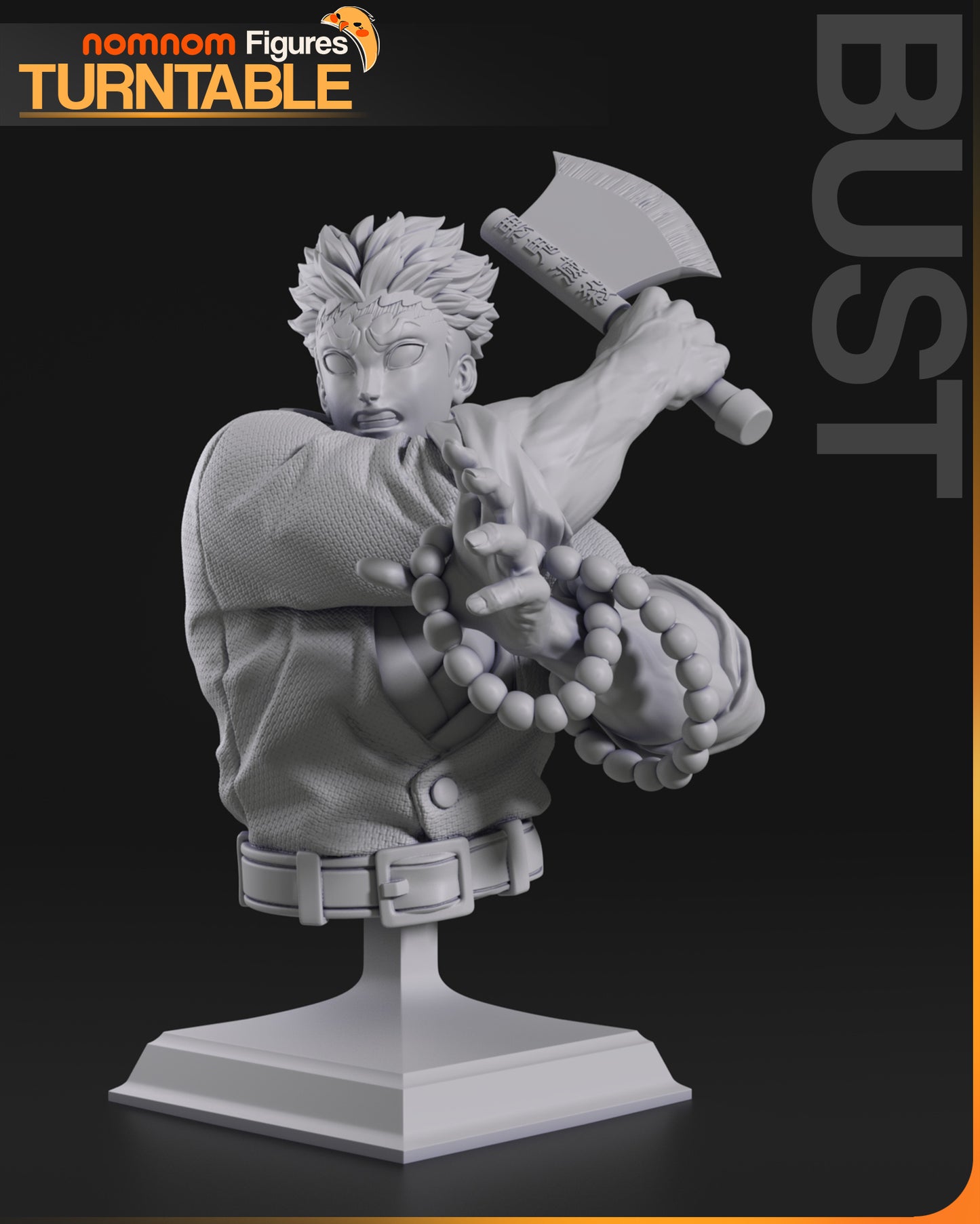 Gyomei - Unassembled and Unpainted Garage Kit - Model Designed by NomNom Figures