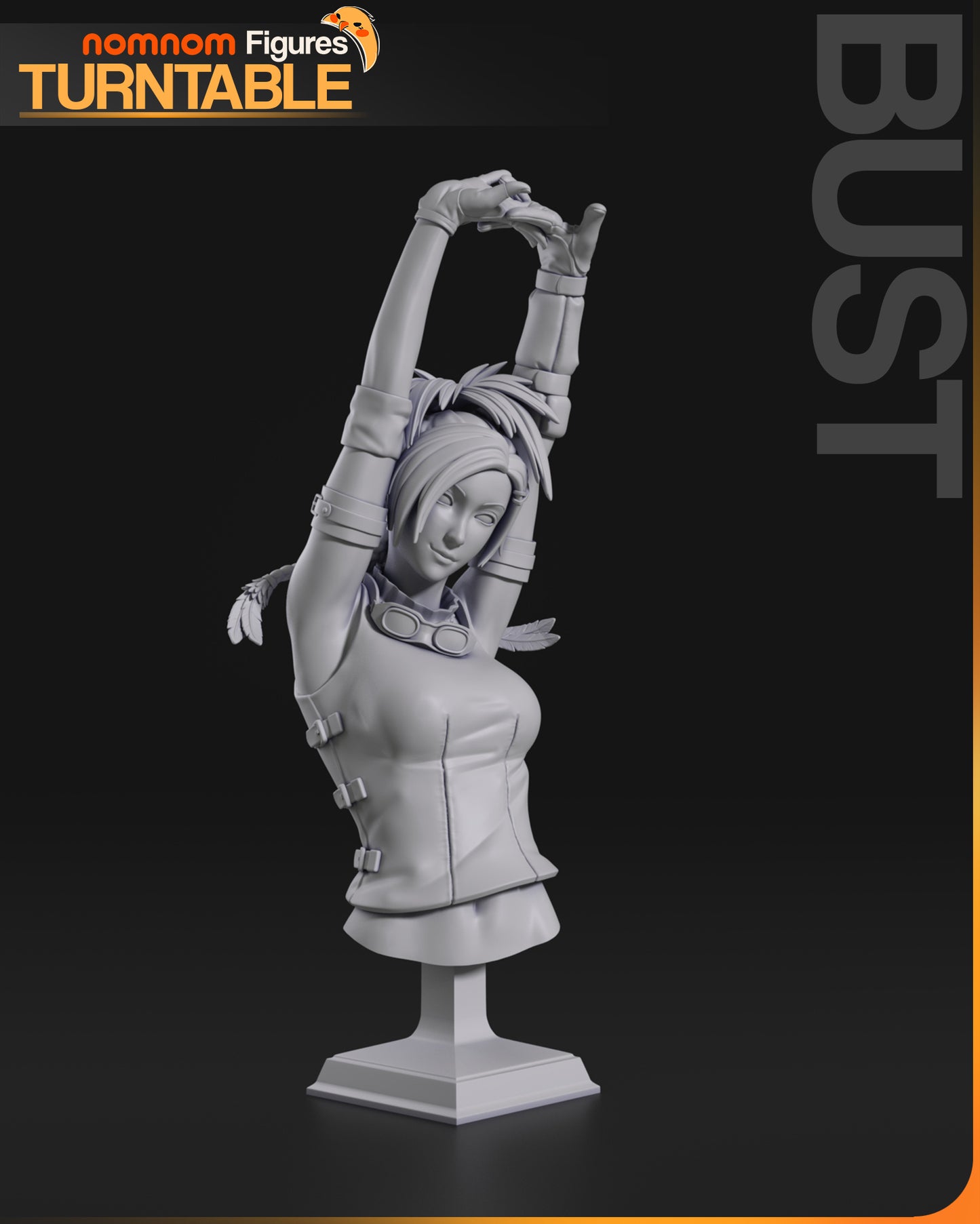 Rikku - Unassembled and Unpainted Garage Kit - Model Deisgned by NomNom Figures