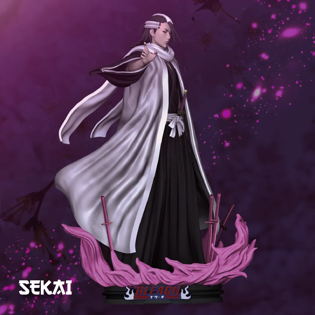 Byakuya - Unassembled and Unpainted Garage Kit - Model Designed by Sekai3D