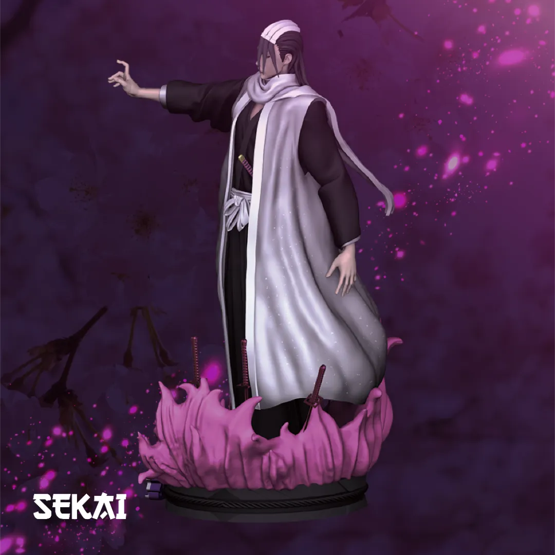 Byakuya - Unassembled and Unpainted Garage Kit - Model Designed by Sekai3D
