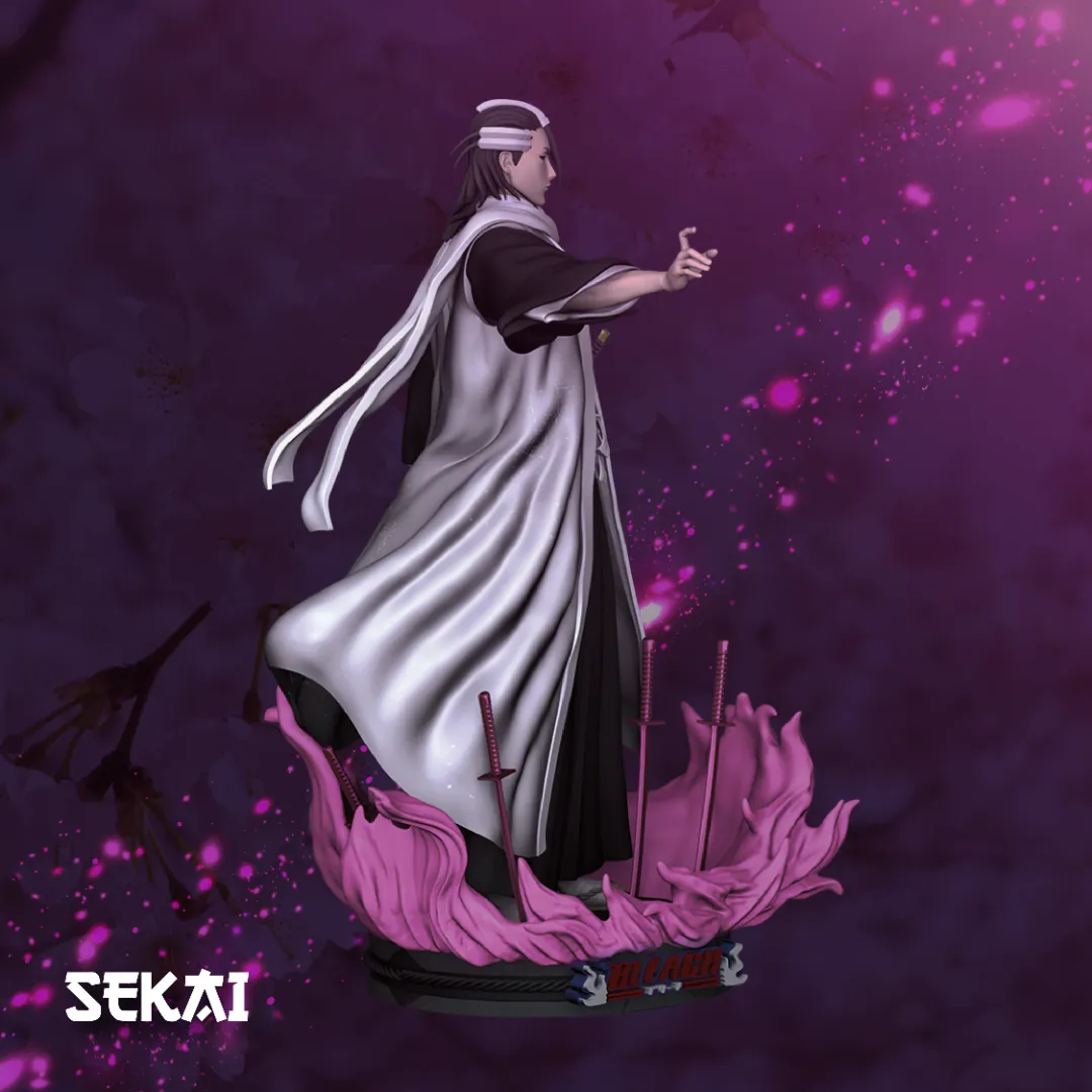 Byakuya - Unassembled and Unpainted Garage Kit - Model Designed by Sekai3D