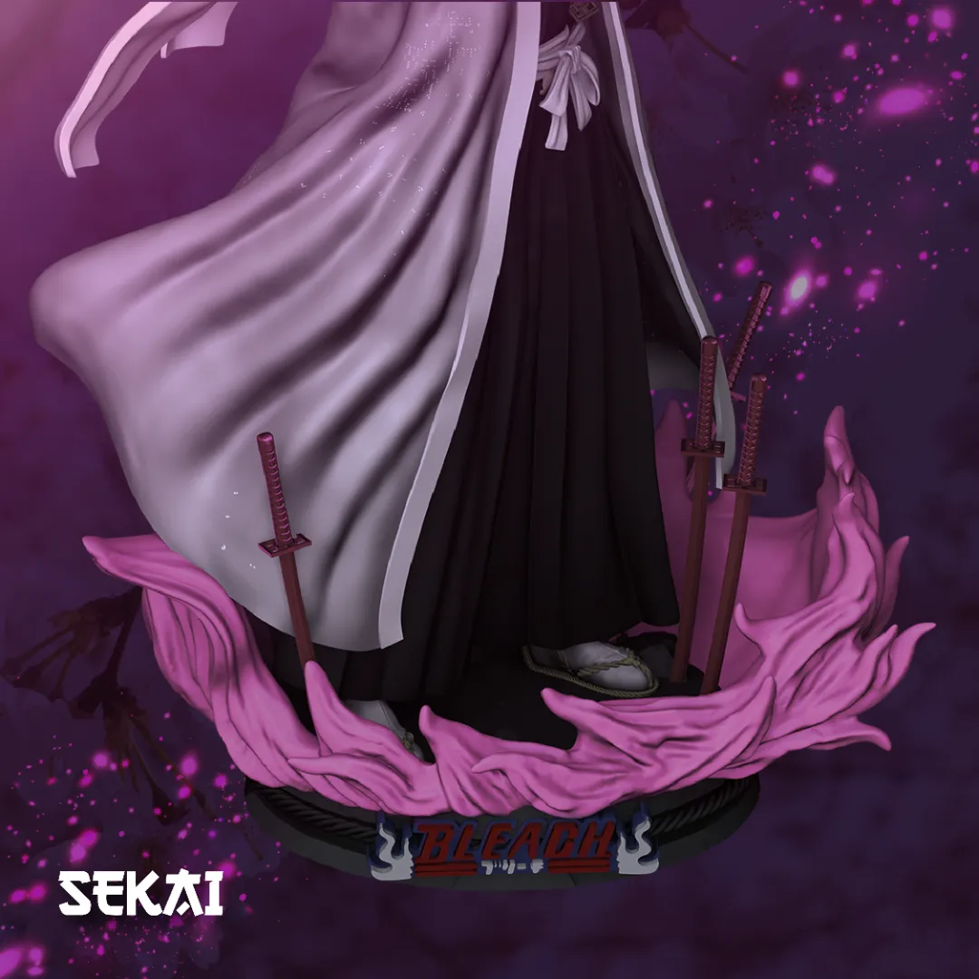 Byakuya - Unassembled and Unpainted Garage Kit - Model Designed by Sekai3D