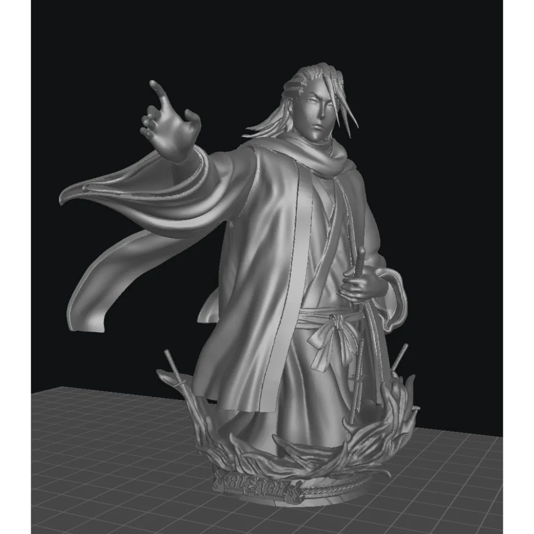 Byakuya - Unassembled and Unpainted Garage Kit - Model Designed by Sekai3D